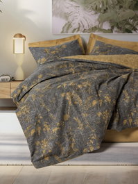 L'essentiel linge de maison Juego de funda de edredón Yadawa - Mostaza, Doble, Ranforce